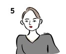アイコンにオススメな似顔絵を描きます ①〜⑧までの絵柄から自由に選べる！ イメージ6