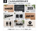 ご希望の文字を3D立体パーツで製作します 表札・部屋番号に！好きな文字を立体パーツに！ イメージ2