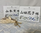 書道師範が席札を作成します 結婚式に使えるデザインの席札となっております。 イメージ1