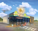 背景イラストでゲームなどの世界観デザインをします コンセプトアートでオリジナルの世界観を作ります 屋内/屋外可 イメージ1