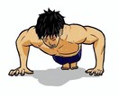 ジャン負け筋トレします ジャンケンで負けたら10回腕立てをします。 イメージ2