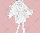 即日納品可能！全身イラスト描きます ラフな雰囲気で女の子の全身イラストを描きます！ イメージ2