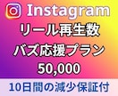 Instagramリール再生回数➕5万回増やします ⭐️振分可能⭐️日本人いいね♡300個プレゼント イメージ4