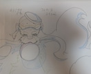 アニメの原図描きます 元原画マンが　アニメの中のお気に入りの一コマ描きます イメージ5