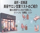 即納！都心5区の美容室・サロン営業リスト提供します 評価・口コミ数あり！高単価営業に直結する最新リスト イメージ2