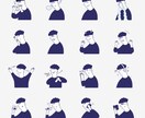 ゆるいタッチのLINEスタンプ作ります とにかく速く、丁寧に仕上げます イメージ2