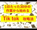 TikTokを攻略する方法を教えます 1日30分の作業から始めるマネタイズノウハウ イメージ1
