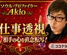 仕事を透視！ソウルプロファイリングで総合鑑定します 適職・才能・就職・転職・独立・開業・人間関係全てをビジョン化 イメージ1