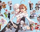 胸上イラストorデフォルメアイコンイラスト描きます 目が綺麗と好評いただく事が多いです！キラキラした絵が好きです イメージ5