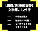 超破格で日本語音声の文字起こし、議事録作成します インタビュー・会議・講演、なんでもテキスト化。議事録作成も可 イメージ1