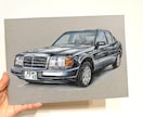 車・バイクのイラスト描きます 大切な愛車をオシャレにパステル画で描きます イメージ1