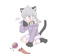 ゆるかわいい絵柄のイラスト描きます ゆるかわなミニキャラサイズの人物イラストが欲しい方へ イメージ10