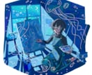 配信やTRPGなどに使用できる立ち絵制作します 即日納品対応！厚塗りで空気感のある塗りが得意です イメージ5
