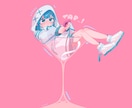 商用利用無料！ポップなイラストお描きします キャラデザ、MV、動画、グッズ、サムネイルなど幅広く イメージ6