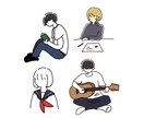 シンプル！ポップ！ゆるイラスト描きます シンプルで使いやすいデザインのイラストが必要な方へ イメージ5