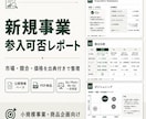 新規事業の参入可否を一次判定します 始める前の不安をデータで見える化 イメージ1