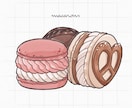 食べ物お描きします スイーツメインですがフードもデフォルメ風にお描きします イメージ5