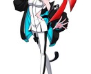 目立つ！アニメ調透過立ち絵描きます VTuber・TRPGにお使いいただける透過立ち絵！ イメージ2