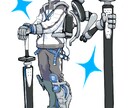 オリジナルキャラクター全身絵で描きます 小説、ゲーム、TRPGなどの登場人物描きます イメージ3
