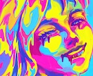 めっちゃ目を引く！マーブル模様でイラスト描きます カラフルで個性的なイラストで他と差別化！ イメージ2