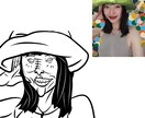 修正無し、おもしろ似顔絵描きますます お写真を元に似顔絵イラストをお描きします！ イメージ7