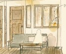 手描きでパースを作成いたします 内観、外観パースを柔らかいタッチで表現します。 イメージ1