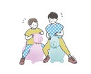 シンプルでかわいいイラストおつくりします 思い出の写真をイラストに！SNSアイコンやHP画像にも！ イメージ6
