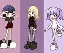 女の子のイラスト制作します アイコン、立ち絵のキャラクター制作お任せください！ イメージ1