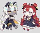 デフォルメイラスト作成します グッズの完全入稿データ、動画配信の透過データお任せください イメージ1