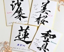 最短1日！飾りやすいミニ色紙の命名書を制作します 筆文字オーダー命名書｜ミニ色紙・ビニール付 イメージ1