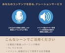商用利用OK！高品質ナレーション制作承ります 企業VP、動画、イベント告知など幅広いシーンで活用可能 イメージ2