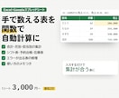 Excel・スプレッドシートの表と関数を作ります 1シート3,000円〜｜手で数える表を関数で自動計算に イメージ1