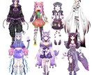 Vtuberキャラデザ〜モデリング一括制作します キャラデザ〜Live2Dまで全部お任せください イメージ3
