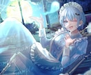 期間限定！ハロウィンイラスト量産企画します サムネにも素材でも使える！洋館メイドさんオバケ仮装 イメージ7