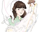 即対応！似顔絵おかきします SNSアイコン・プレゼント・婚姻届・名刺 イメージ1