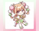 ポップで可愛いデフォルメキャラクター制作致します デフォルメ2パターン！グッズや動画内イラスト等に イメージ6