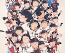 カッコ良く！可愛く！POPな野球イラスト描きます 躍動感あるプレーをイラストに！卒団、卒業の贈りものに◎ イメージ8