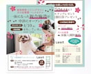 女性向けに強い！反応を意識したチラシ制作します デザイナー歴20年以上｜女性心理を踏まえた構成で制作 イメージ9