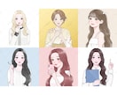 大人女性向け優しい水彩風アイコンお安く作成します 商用無料！ビジネス／副業／アイコン／挿絵／名刺／プレゼント イメージ2