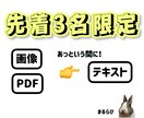 格安で画像・PDFをテキスト化します お試し価格(3名限定)！迅速・丁寧にご対応いたします イメージ1