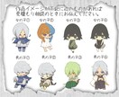 かわいい２頭身のちびキャライラストを作成します あなただけのオリジナルキャラクターグッズを作れます！ イメージ4