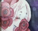 オリジナルキャラの女の子のアイコンを描きます 透明水彩で目を引く綺麗・可愛い女の子のイラストを描きます！ イメージ6