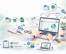 Excel・スプシの自動化／業務効率化を行います 業務(作業)に寄り添い、理想を具体化→ツールに落とし込みます イメージ1