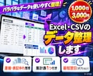 Excel・CSVのデータを整理します 表記ゆれ・重複・バラバラの書式を、集計できる形に イメージ1