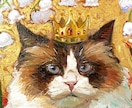 ペット 犬 猫 似顔絵をキャンバス油彩で描きます ペットを大きなキャンバスに油絵の具で描きます！ イメージ1