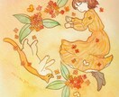 大人かわいい♡一枚絵の水彩イラストお描きします 商用利用OK／挿絵、観賞用、プレゼントに イメージ7