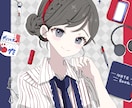 色とモチーフで可愛い・かっこいいイラスト描きます 商用利用無料！統一感のある目を惹くイラスト イメージ6