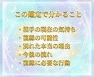 復縁への最短ルート。彼とやり直す具体策を霊視します ただ待つのは終わり。彼の心を動かす「連絡のタイミング」を助言 イメージ4