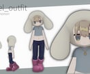 blenderで3D衣装を製作いたします ご希望のアバターや素体から、ご希望のデザインで イメージ5