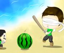 SNSのアイコン、ヘッダー、配信サムネ描きます デフォルメ2頭身です！SNSで使用するイラスト描きます。 イメージ3